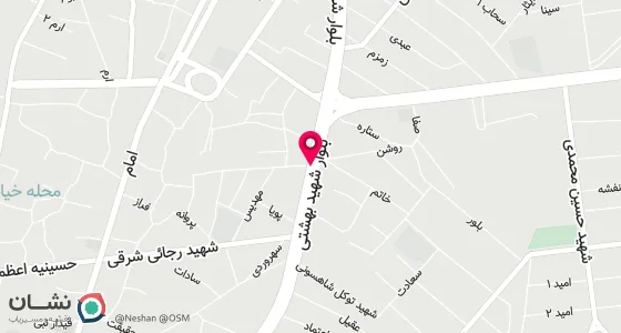 نقشه موقعیت تقریبی دفتر: خیابان کمربندی ابتدای کوچه شهید باب اله خلجی پلاک1