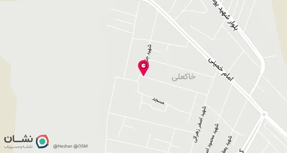 نقشه موقعیت تقریبی دفتر: آبیک خاکعلی خیابان شهید جلیلوند رو به روی مسجد جامع چهارده معصوم (ع)