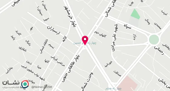 نقشه موقعیت تقریبی دفتر: ابهر بلوار خرمشهر چهار راه امام حسین(ع) جنب شهرداری