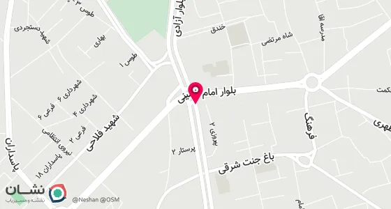نقشه موقعیت تقریبی دفتر: دامغان - بلوار پیروزی (جنوبی ) - کوچه داراب نیا مقابل درمانگاه سپاه طبقه اول واحد 1
