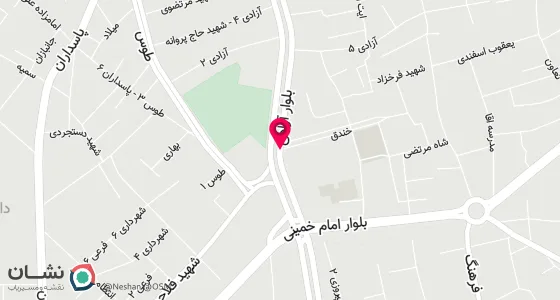 نقشه موقعیت تقریبی دفتر: دامغان بلوار شمالی خیابان خندق کوی حسنی