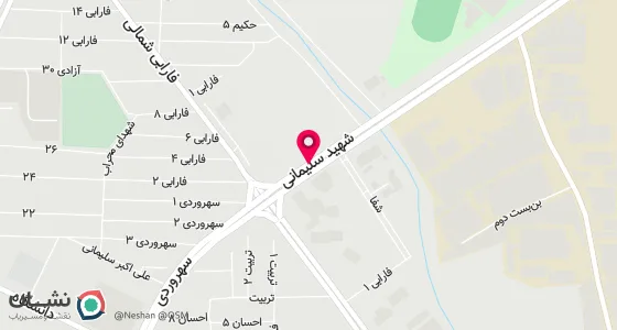 نقشه موقعیت تقریبی دفتر: الوند-بلوار سهروردی-روبروی بانک انصار-بالای بانک سپه