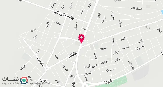 نقشه موقعیت تقریبی دفتر: آذربایجان غربی-شهرستان سردشت-شهر ربط- خ امام- پاساژ بایزیدی