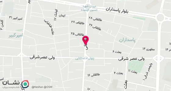 نقشه موقعیت تقریبی دفتر: سبزوار- خیابان طالقانی ، نبش طالقانی 23، پلاک 314