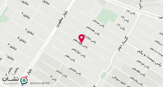 نقشه موقعیت تقریبی دفتر: محمدیه منطقه 2 کوچه یاس 14 پلاک 5