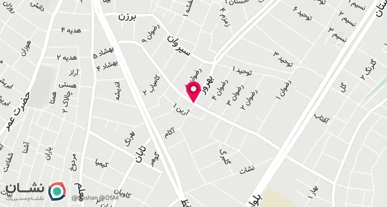 نقشه موقعیت تقریبی دفتر: خ رودکی کوچه افتخار پلاک 25