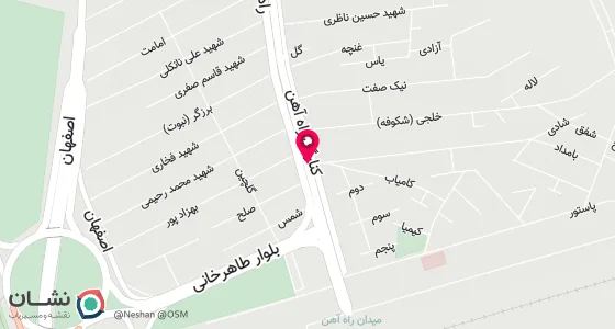 نقشه موقعیت تقریبی دفتر: قزوین خیابان راه آهن کوچه شهید نیکجو کوچه کامیاب پلاک 28
