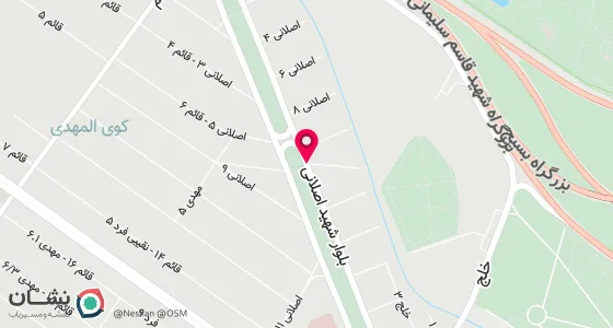 نقشه موقعیت تقریبی دفتر: مشهد سیدی بلوار صبا نبش چهارراه صبا