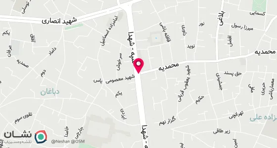 نقشه موقعیت تقریبی دفتر: ق. خیابان کوروش جنب بانک سپه