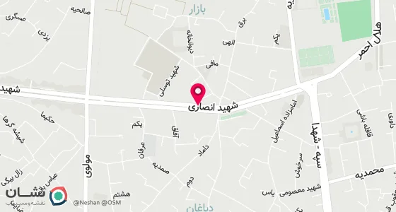 نقشه موقعیت تقریبی دفتر: قزوین_خیابان شهید انصاری پلاک 38