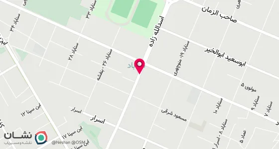 نقشه موقعیت تقریبی دفتر: مشهد انتهای خیابان سناباد روبروی مرکز بهداشت استان