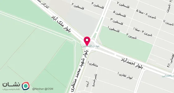 نقشه موقعیت تقریبی دفتر: مشهد.احمدآباد.بین میدان ملک آبادوابوذرغفاری.تالارداریوش.طبقه1
