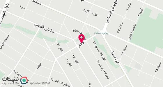 نقشه موقعیت تقریبی دفتر: پاستور - بین پاستور 18 و 20 پلاک 1/114