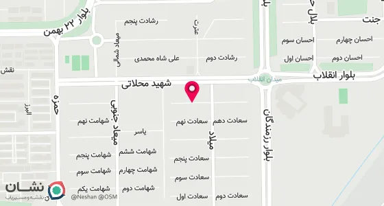 نقشه موقعیت تقریبی دفتر: قزوین شهرک کوثر بلوک 2 خ سمیه کوچه سعادت 11 پلاک 28