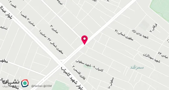 نقشه موقعیت تقریبی دفتر: مشهد-خیابان مطهری شمالی ( 35 متری)جنب داروخانه مهدی پ659 طبقه همکف