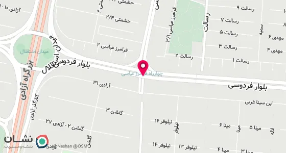 نقشه موقعیت تقریبی دفتر: مشin-بلوارفردوسی-نبش فردوسی24