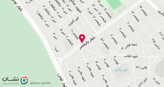 نقشه موقعیت تقریبی دفتر: مشهد بلوار توس نرسیده به سه راه فردوسی جنب درمانگاه فردوسی