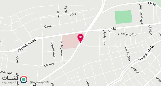 نقشه موقعیت تقریبی دفتر: تکاب ، خیابان انقلاب ، روبروی بیمارستان شهداء ، ابتدای کوی شهید صبری ، محل سابق تعاونی کارمندان .