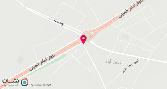 نقشه موقعیت تقریبی دفتر: زرین آباد خیابان اول آزادی نرسیده به اداره بهزیستی