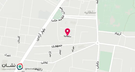 نقشه موقعیت تقریبی دفتر: سلطانیه-خیابان شهیداحمدجعفری پلاک12