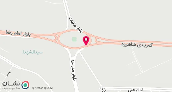 نقشه موقعیت تقریبی دفتر: شاهرود خیابان فردوسی کوچه28 پلاک448/1