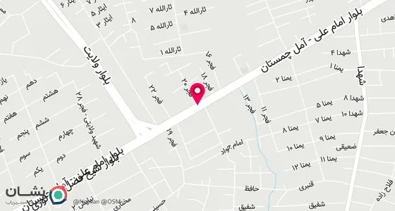 نقشه موقعیت تقریبی دفتر: آمل خیابان نور - روبروی فجر بیستم - مجتمع فثحی.