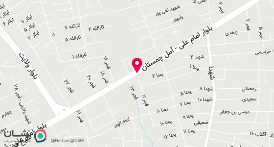 نقشه موقعیت تقریبی دفتر: خیابان شیخ فضل اله نوری روبروی فجر یازدهم طبقه فوقانی پلاک301