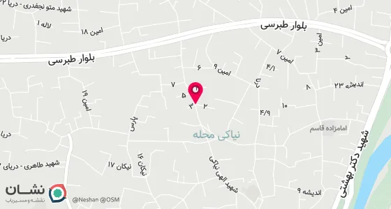 نقشه موقعیت تقریبی دفتر: شهردابودشت سه راهی درویش خیل جنب بانگاه نبوی