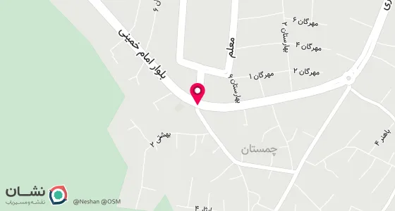 نقشه موقعیت تقریبی دفتر: نور - چمستان خ امام ره -جنب پاسگاه انتظامی-طبقه فوقانی برنج فروشی موسوی
