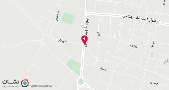 نقشه موقعیت تقریبی دفتر: استان سمنان - شهر بسطام - خیابان شهدا- روبروی کتابخانه - دفتر ازدواج شماره 36