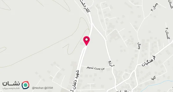 نقشه موقعیت تقریبی دفتر: کلاردشت حسنکیف روبروی مسجدجامع