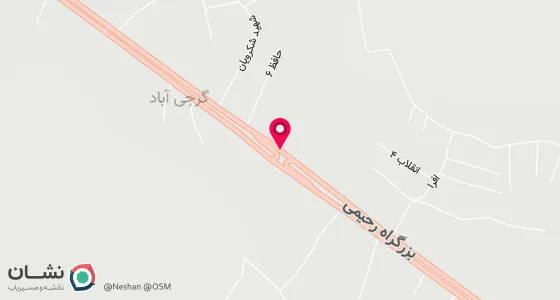 نقشه موقعیت تقریبی دفتر: بابل - اجابن کوچه مسجد ناصری