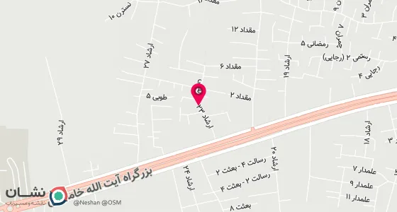 نقشه موقعیت تقریبی دفتر: خیابان طالقانی خیابان مطهری