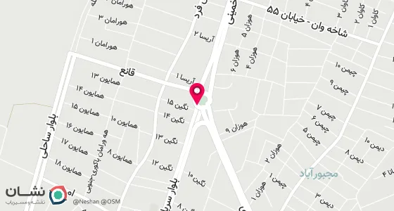 نقشه موقعیت تقریبی دفتر: بلوار سربازان گمنام روبروی شبکه دامپزشکی