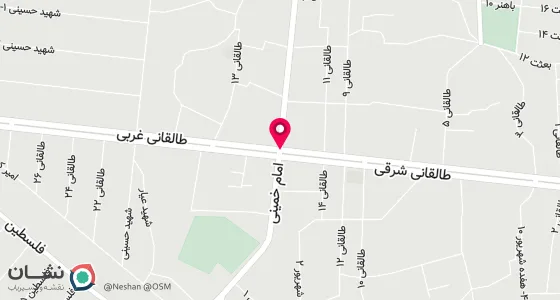 نقشه موقعیت تقریبی دفتر: سرخس.خیابان طالقانی شرقی.جنب مطب دکتر فرقانی