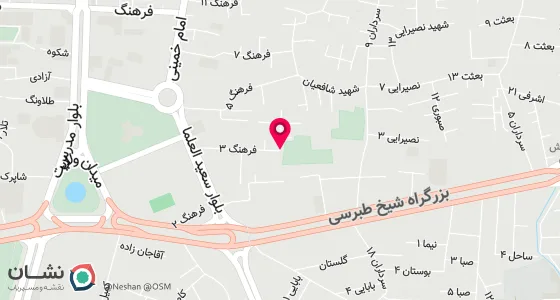 نقشه موقعیت تقریبی دفتر: جنب اداره پست سبزه میدان کوی فرهنگ 3پلاک 153