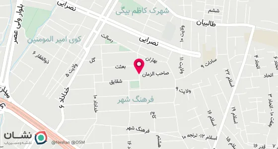 نقشه موقعیت تقریبی دفتر: خ قائمشهر جنب ترمینال اول کی شرقی کوچه بن بست صاحب الزمان (ع).