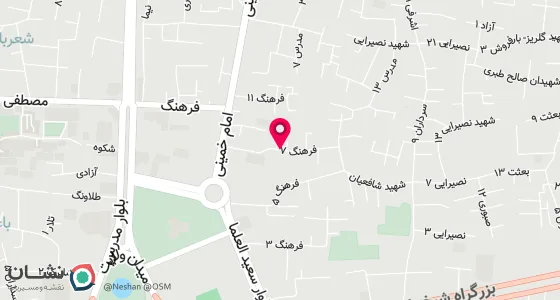 نقشه موقعیت تقریبی دفتر: بابل- سبزه میدان-فرهنگ7-پاساژظرافت-طبقه فوقانی