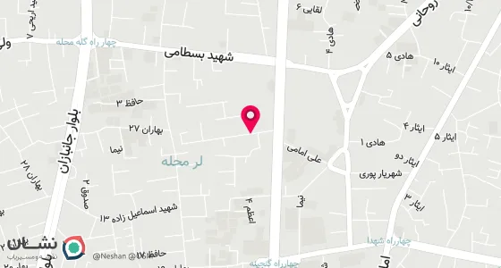 نقشه موقعیت تقریبی دفتر: خیابان مدرس روبروی باتک پارسیان کوچه عدنانی 18 مجتمع پردیس طبقه 3
