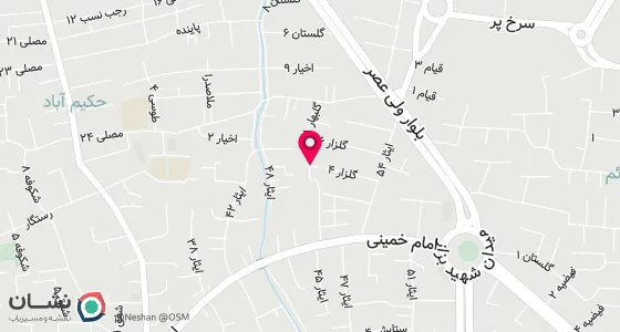 نقشه موقعیت تقریبی دفتر: خ - شهید بزار ایثار 52 جنب درمانگاه تاسوعا.
