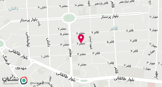 نقشه موقعیت تقریبی دفتر: خیابان معلم کوچه شهید وریجی ساختمان جم
