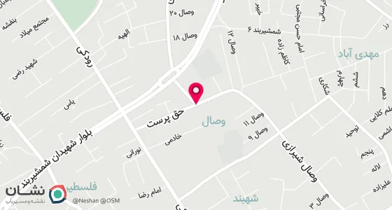 نقشه موقعیت تقریبی دفتر: ساری.خیابان وصال شیرازی روبروی تکیه اریمی نبش کوچه حق پرست.