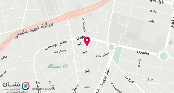 نقشه موقعیت تقریبی دفتر: ساری بلوار خزر انتهای خیابان طبرستان بعد از دانشگاه فنی امام محمد باقر مجتمع 86 دستگاه