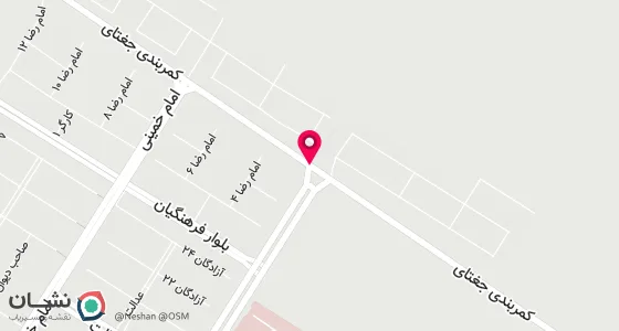 نقشه موقعیت تقریبی دفتر: جغتای بلوار آزادگان بالا تر از چهارراه کمیته امداد