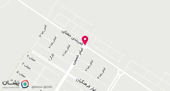 نقشه موقعیت تقریبی دفتر: جغتای -خیابان امام خمینی(ره)- روبروی مسجدجامع