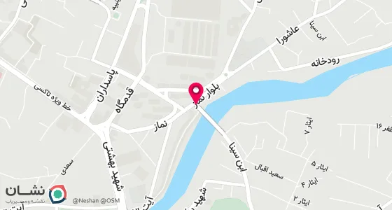 نقشه موقعیت تقریبی دفتر: چالوس خیابان ابن سینا شماره 37