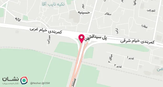 نقشه موقعیت تقریبی دفتر: زنجان-خیابان بعثت نرسیده به دروازه رشت روبروی بانک صادرات