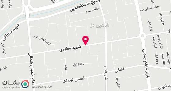 نقشه موقعیت تقریبی دفتر: شاهین دژ - خیابان شهید مطهری بالاتر از بانک انصار