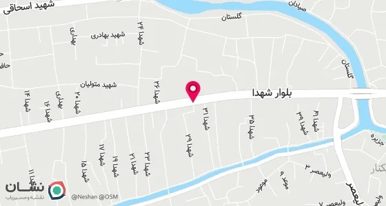 نقشه موقعیت تقریبی دفتر: فریدونکنار خیابان شهدا کوچه شهدا 29