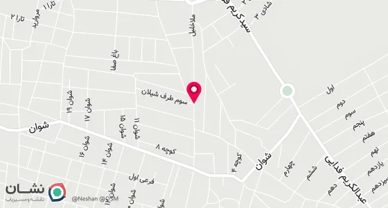 نقشه موقعیت تقریبی دفتر: مهاباد- پشت تپ طرف شیلان-خیابان شوان-جنب مسجد رسول الله